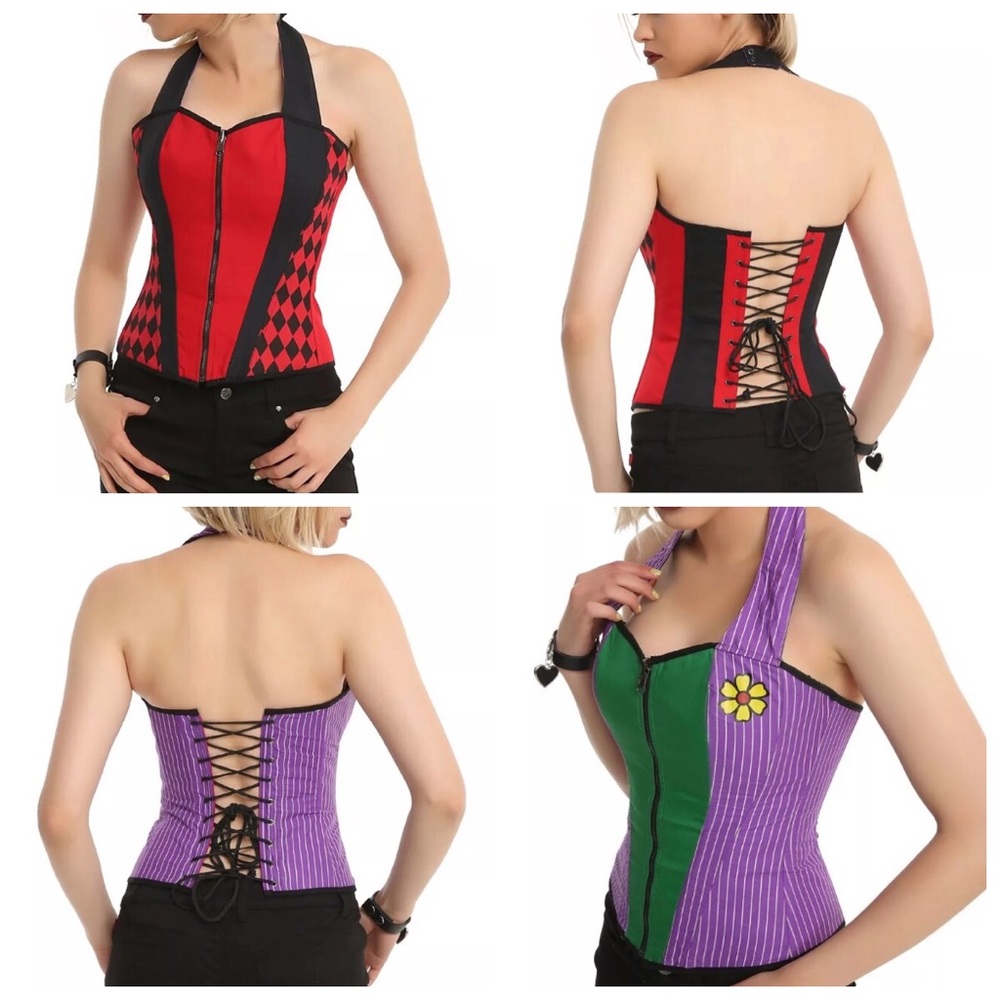 Harley Quinn Joker Reversible Corset XL
